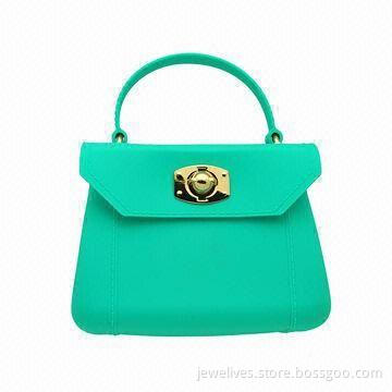 Green Silicone Ladies' Handbags